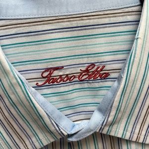 Men’s long sleeve Tasso Elba pin striped shirt